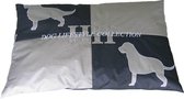 Happy-House Kussen Labrador/Retriever 123x77 cm Zwart Beige Large 123x77cm