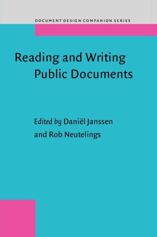 Reading and Writing Public Documents, Dani l Janssen 9789027232014 Boeken