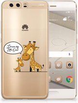 Huawei P10 Plus Uniek TPU Hoesje Giraffe