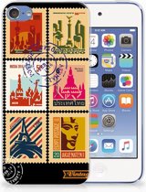 Geschikt voor iPod Touch 5 | 6 Uniek TPU Hoesje Postzegels