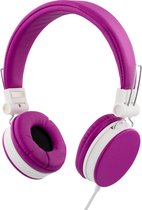 STREETZ HL-225 Opvouwbare On-ear hoofdtelefoon met microfoon - Roze-Wit