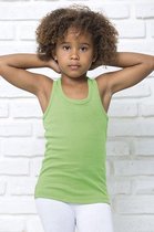 JHK meisjes t-shirt tuvalu kleur lime maat 3-4 jaar (104) - set van 2 stuks