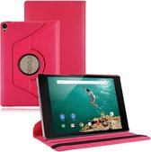 Xssive Tablet Hoes - Case - Cover 360° draaibaar voor HTC Nexus 9 Hot Pink