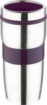 RVS thermosbeker auto 450ml paars