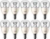 10 stuks Philips LED Kogellamp E14 3.4W 2700K Helder Dimbaar