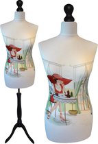 Pearl paspop met zwarte sparkling driepoot  36/38