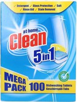 At Home Clean Vaatwastabletten - 5 in 1 100 tabletten
