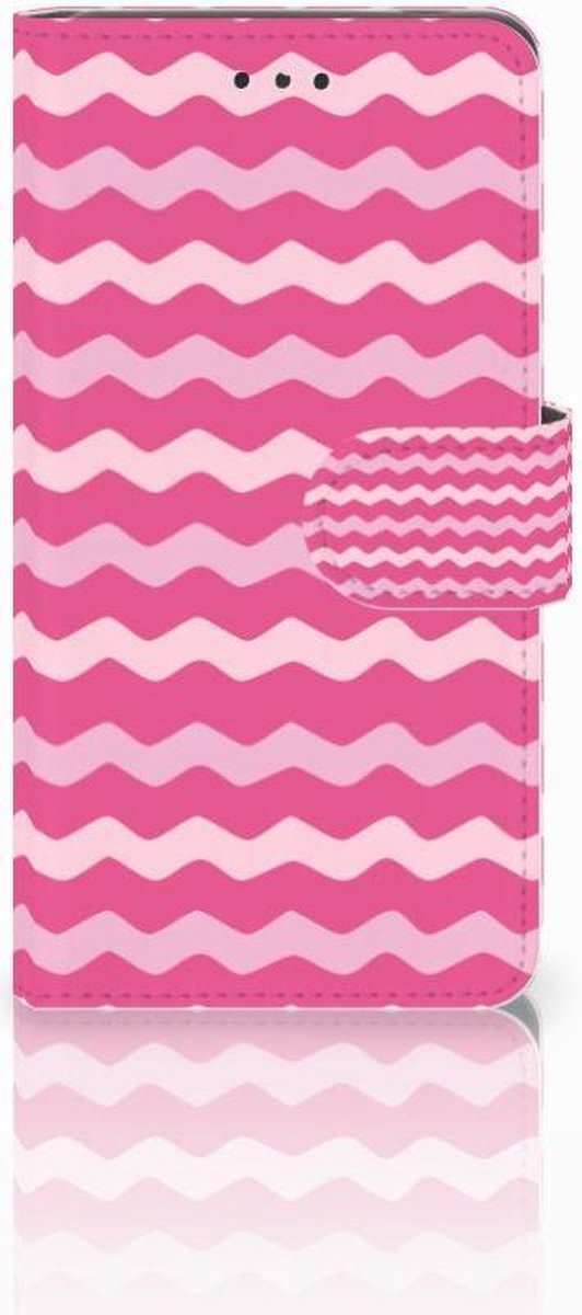 Boekhoesje voor Nokia 7 Telefoon Hoesje Waves Pink