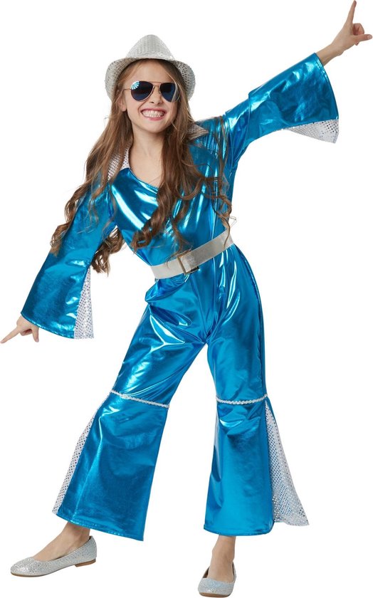 dressforfun - Stralende Disco Starlet 158 (vanaf 12 jaar) - verkleedkleding kostuum halloween verkleden feestkleding carnavalskleding carnaval feestkledij partykleding - 302368