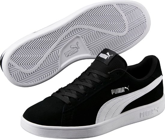 PUMA Sneakers Unisex Smash v2 - 364989 01  Black-White-Silver