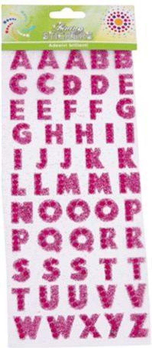 Mondwater lettergreep Gedachte Letter stickers met glitters | bol.com
