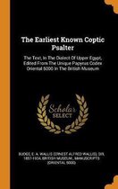 The Earliest Known Coptic Psalter