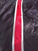 Strydom Crazee Wear - Fitnessbroek - Monster Mesh - Heren - Maat S - Zwart - met rode brede Mesh streep