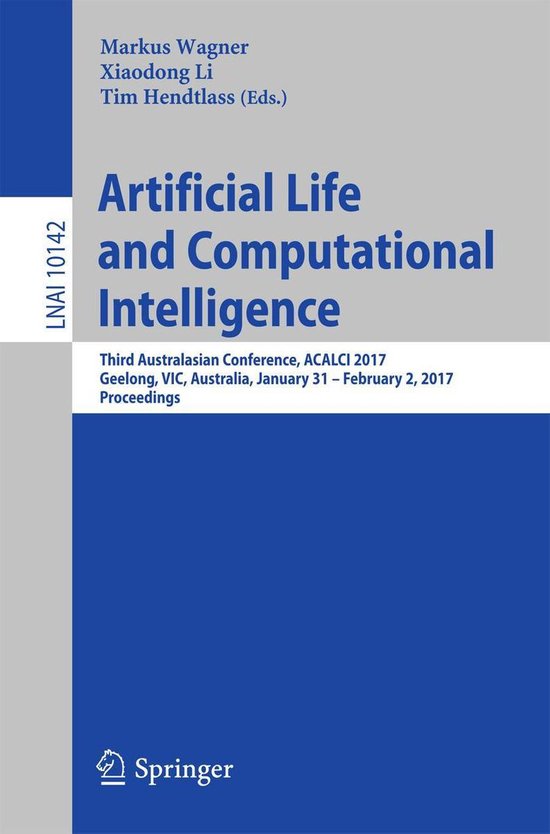 Springer Nature Proceedings Computer Science - Artificial Li ... - cover