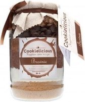 Glazen pot met koekjesmix van Cookielicious , Brownie