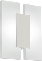 EGLO Metrass 2 - Wand/Plafondlamp - 2 Lichts - Nikkel-Mat - Gesatineerd