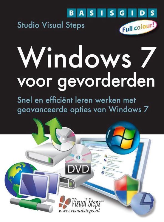 Cover van het boek 'Basisgids Windows 7 voor gevorderden' van Studio Visual Steps