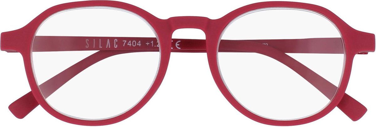 SILAC - RASPBERRY RUBBER - Leesbrillen voor Vrouwen en Mannen - 7404 - Dioptrie +1.25