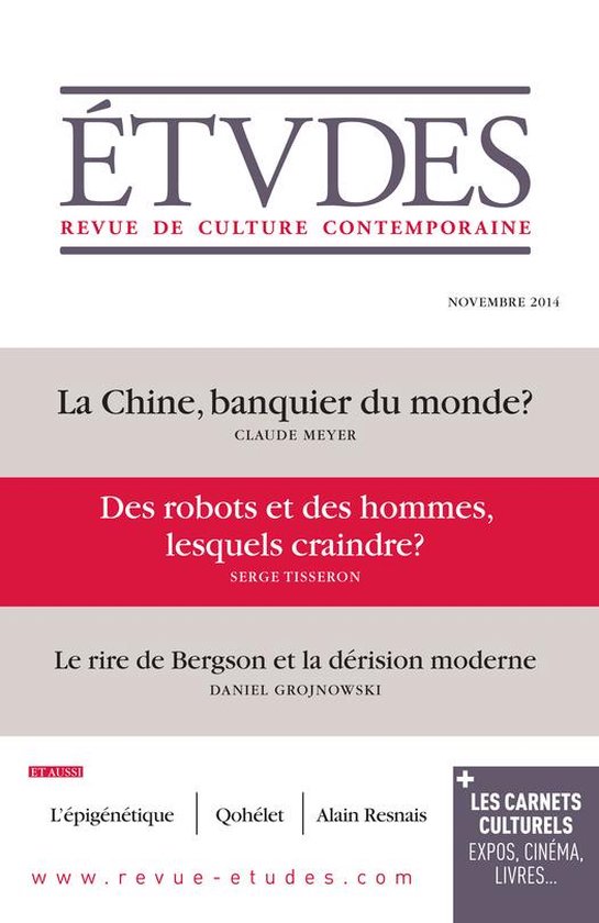 Revue Etudes - Etudes Novembre 2014 - cover
