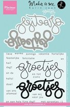 Clear Stamps Quote - Groetjes