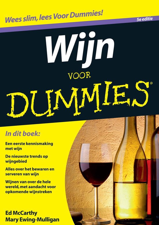 Cover van het boek 'Wijn voor Dummies' van Ed McCarthy