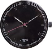JU'STO J-WATCH uurwerk Roman Numerals Black