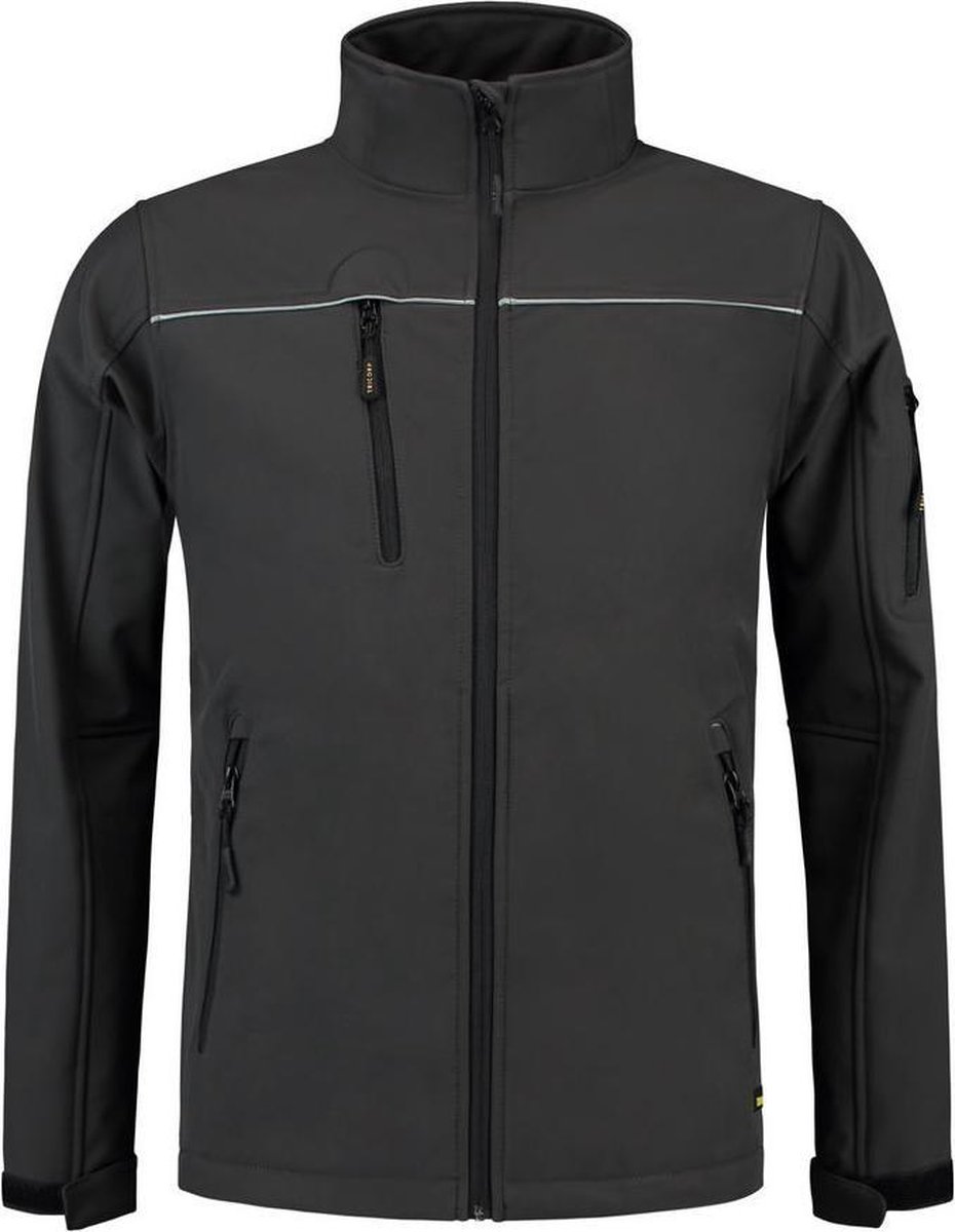 Tricorp Softshell Luxe Kids 402016 - Donkergrijs - Maat 128