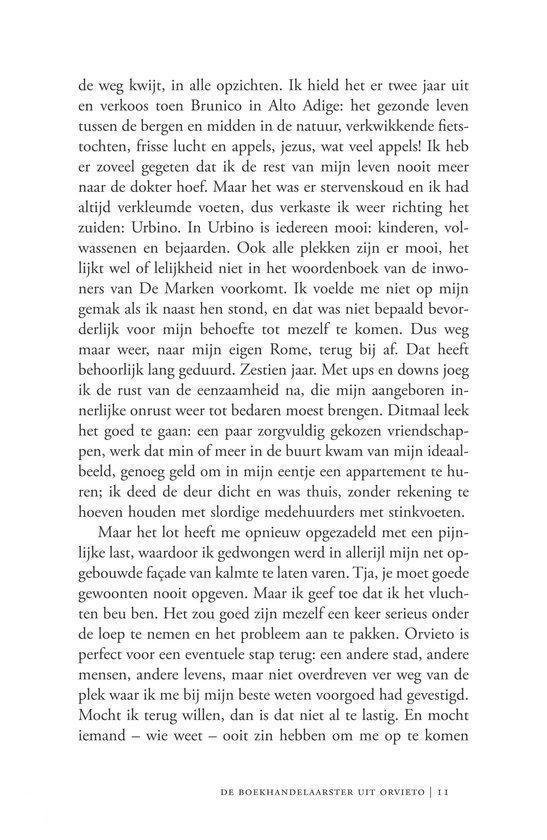 Tekstpagina met een passage over een verblijf in Urbino en een appartement in Rome.