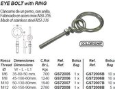 Oogbout met ring M6x80MM (GS72005)