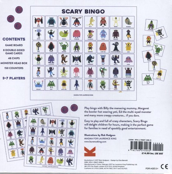 Scary Bingo, Rob Hodgson (Illustrations) | 9781786270085 | Boeken | bol.com