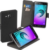 HC zwart bookcase voor de Samsung Galaxy J3 wallet cover