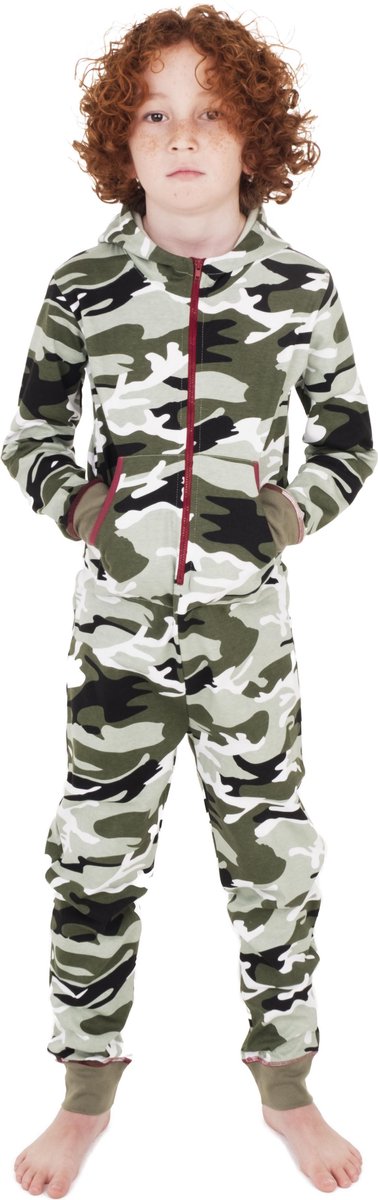 met tijd Savant Feodaal Zoizo jongens onesie/jumpsuit in camouflage print 110/116 | bol.com