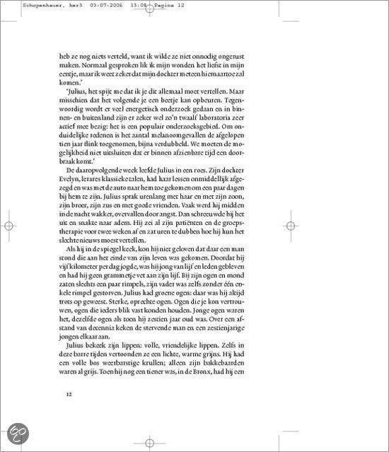 Pagina 12 van een boek met tekst.