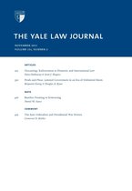 Yale Law Journal: Volume 121, Number 2 - November 2011