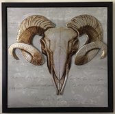 RAM - Aluminium op doek 3D schilderij