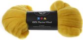 Merino wol, 21 micron, sun yellow, Zuid-Afrika, 100 gr