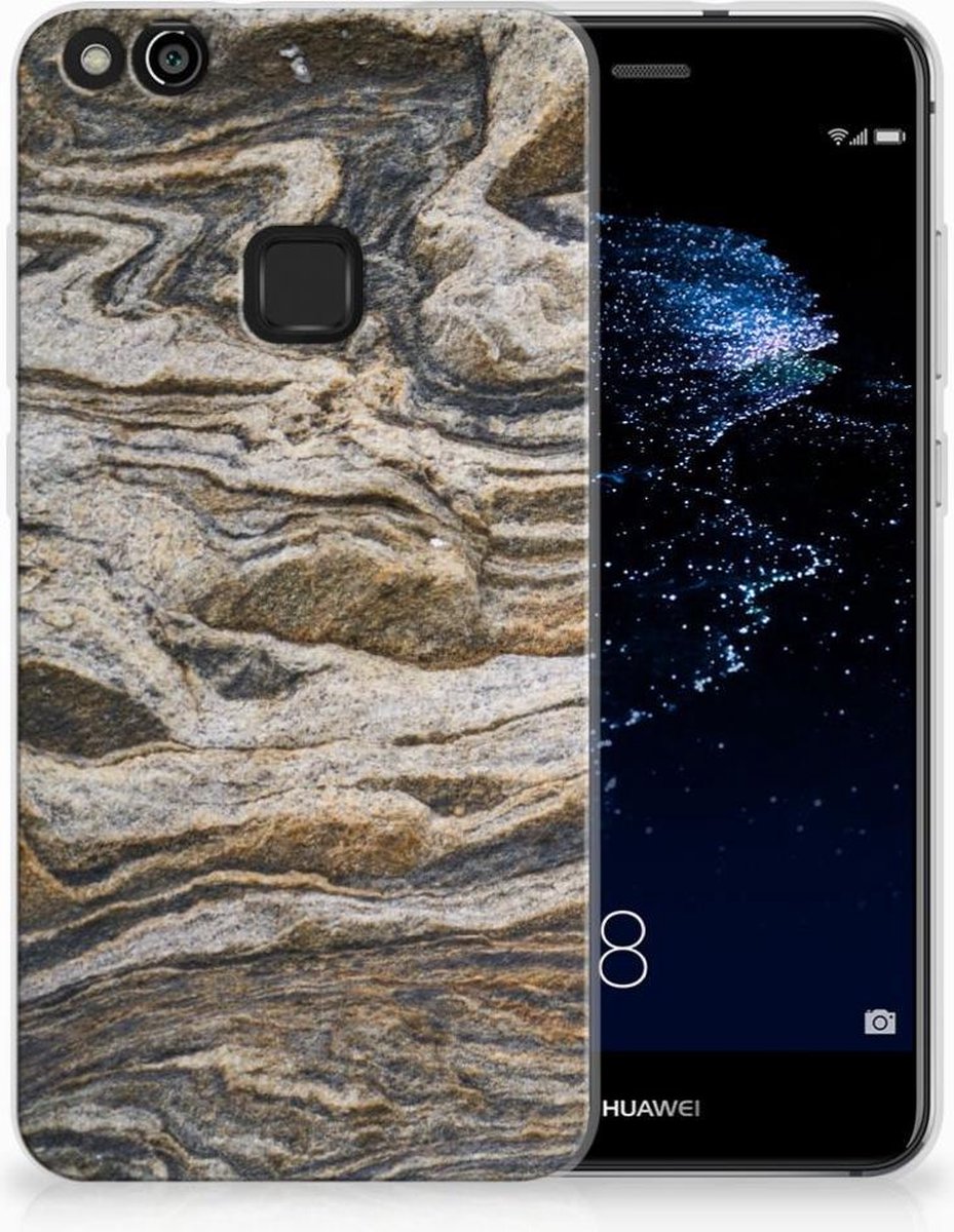 Huawei P10 Lite TPU Siliconen Hoesje Steen