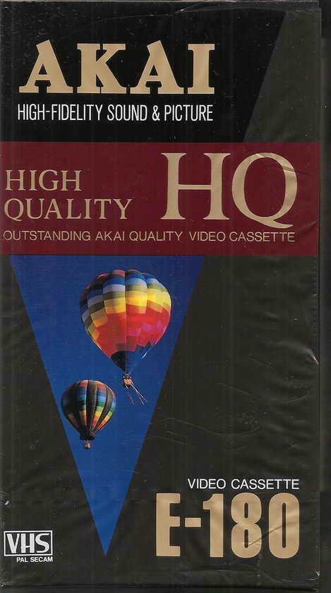Videocassette VHS AKAI 180 minuten