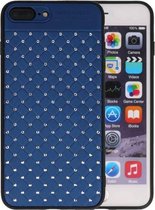 Witte Chique Hard Cases voor iPhone 8 - 7 Plus Blauw
