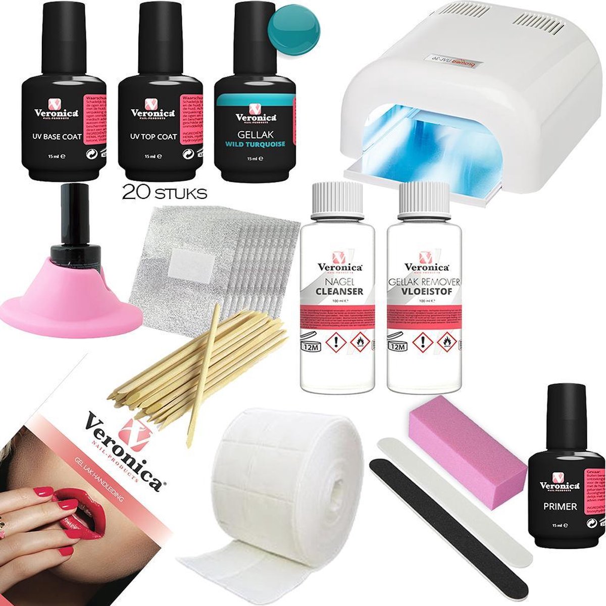 Gel nagellak Gellack Gel polish starter set. starters pakket GLOSSY