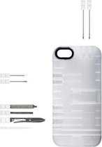 IN1 Case iPhone 5 & 5S Hardcase Transparant Case White Tools