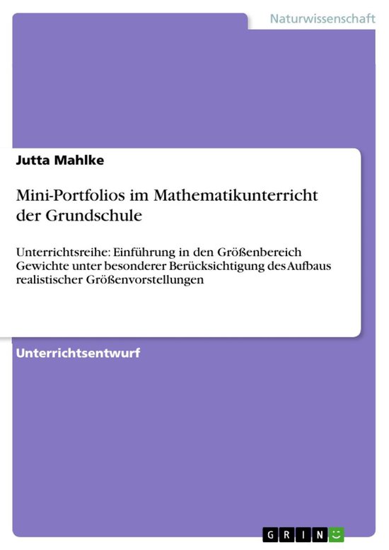 Mini-Portfolios im Mathematikunterricht der Grundschule - cover