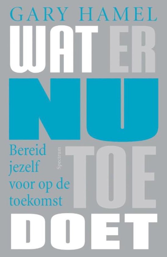 Cover van het boek 'Wat er nu toe doet'
