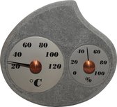 Hukka - Maininki - Sauna Design - Thermometer en hygrometer - Speksteen