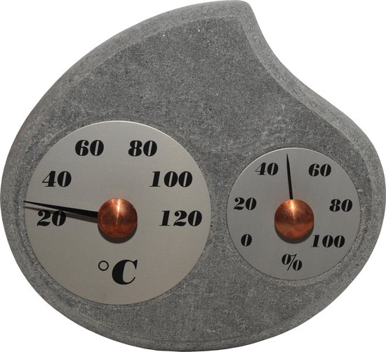 Thermomètre et hygromètre en pierre de sauna "Maininki"