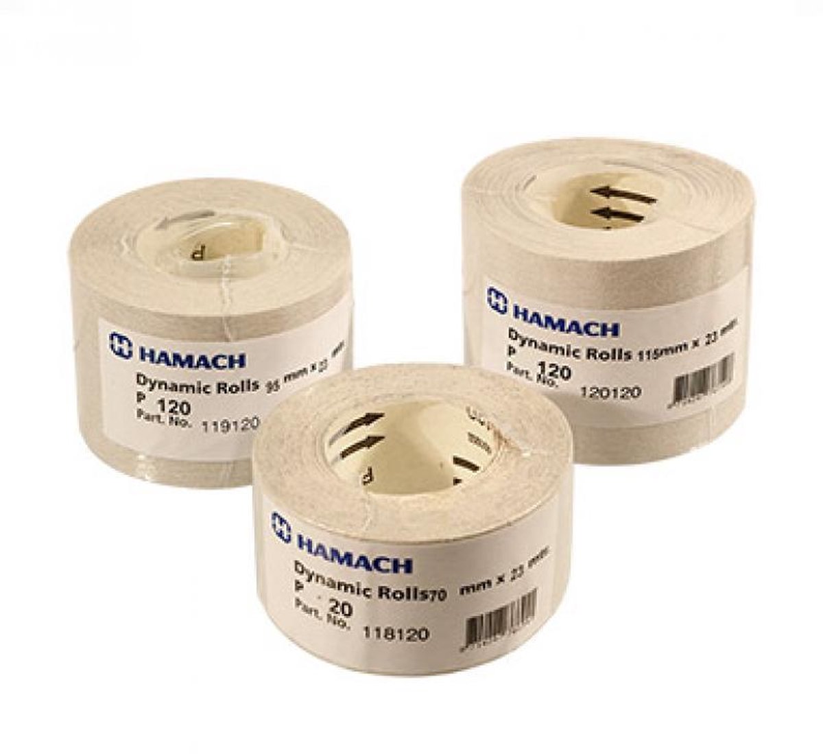 HAMACH Dynamic schuurpapier op rol 95 mm x 23 mtr - P120
