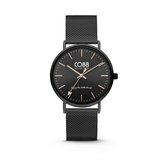 CO88 Collection Watches 8CW 10013 Horloge - Mesh Band - Ø 36 mm - Zwart