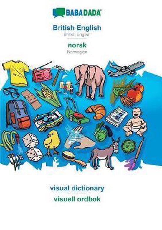 BABADADA, British English norsk, visual dictionary visuell ordbok