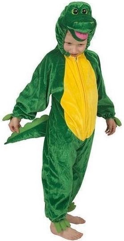 Krokodil Pluche - Kostuum - Maat 104 - Groen