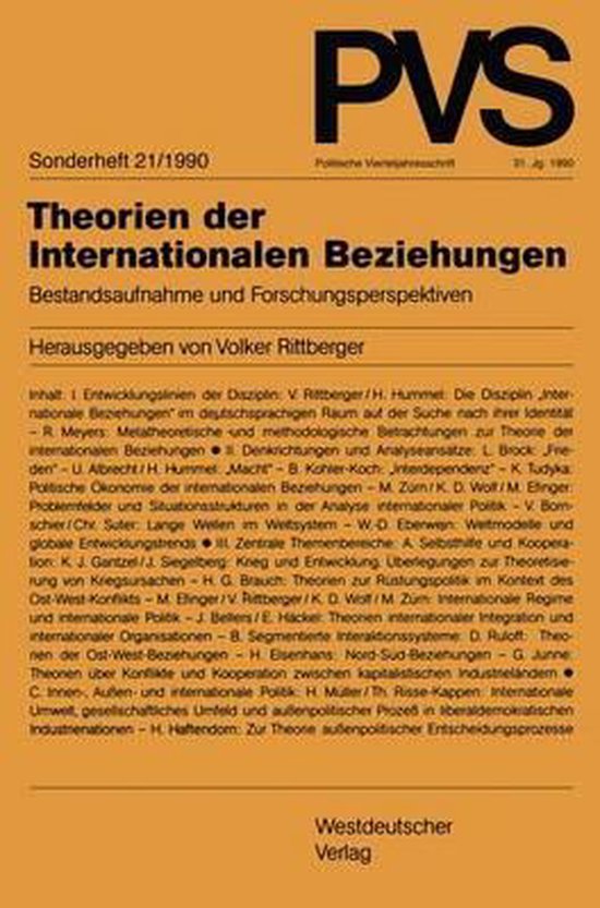 Theorien Der Internationalen Beziehungen Theorien Der Internationalen Beziehungen: Bestandsaufnahme Und